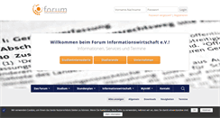 Desktop Screenshot of informationswirtschaft.org